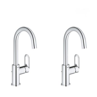Grohe Bauloop - Lot de 2 mitigeurs monocommande lavabo taille L ...