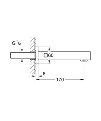 Grohe Bec bain déverseur Eurocube