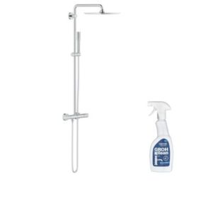 GROHE Colonne de douche avec mitigeur thermostatique Vitalio Joy System 230 avec nettoyant GrohClean