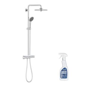 GROHE Colonne de douche thermostatique Vitalio Joy 260 avec nettoyant robinetterie GrohClean