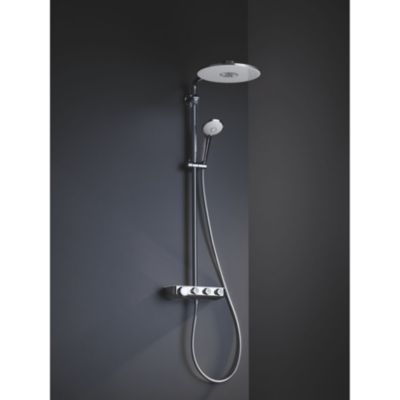 GROHE Colonne de douche XXL thermostatique Euphoria SmartControl System 310 Blanc/chromé 26507LS0