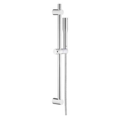 GROHE Douchette 1 jet Vitalio Get Stick chromé avec flexible 175 et support rond