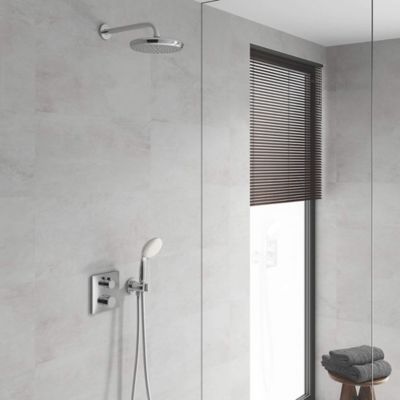 GROHE Ensemble douche encastrable Grohtherm Tempesta 210 avec nettoyant robinetterie GrohClean