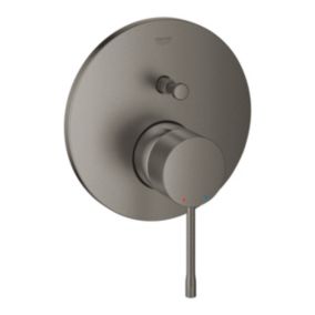 Grohe Essence mitigeur mécanique 2 sorties avec inverseur, finition Hard Graphite Brossé (24058AL1)