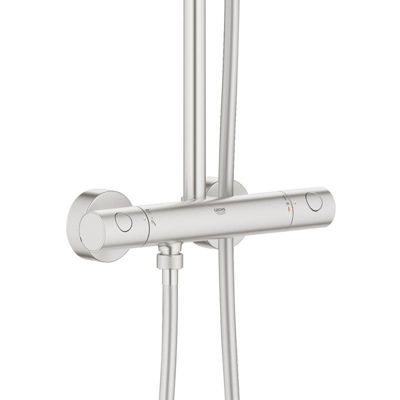 Grohe EUPHORIA SYSTEM XXL 310 - Système de douche thermostatique pour montage mural, SuperSteel (26075DC0)