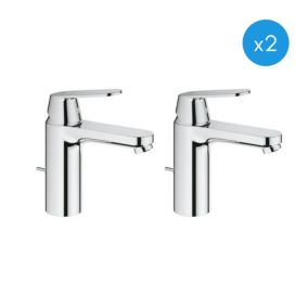 Grohe Eurosmart Cosmopolitan - Lot de deux Mitigeurs Monocommande 1/2" Lavabo Taille M (23325000-DUO)