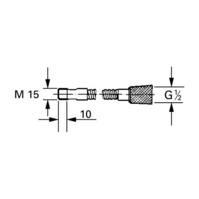 GROHE Flexible pour douchette extractible 1/2 x M15 x 1500 mm 46092000