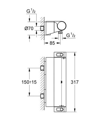 GROHE Grohtherm 2000 Mitigeur thermostatique 34469001
