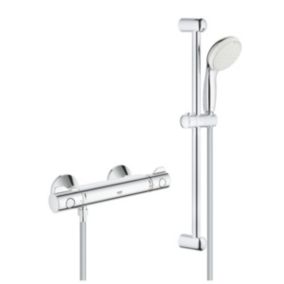 Grohe Grohtherm 800 Mitigeur thermostatique douche 1/2" avec ensemble de douche, Chrome (34565001)