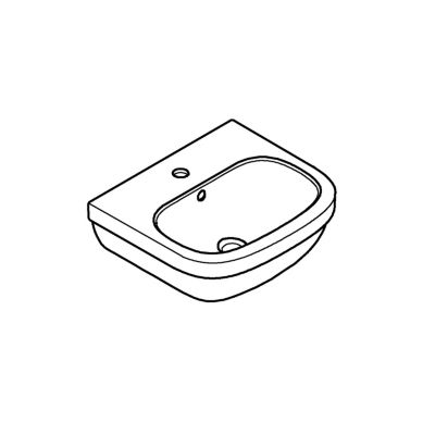 GROHE Lave-mains Euro Ceramic 45 cm technologie PureGuard blanc alpin ...