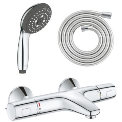 GROHE Mitigeur bain douche Precision Trend avec douchette 3jets Vitalio Start 100 et flexible 200cm