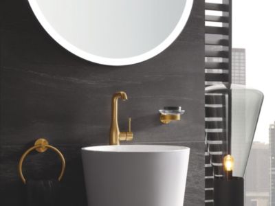 GROHE Mitigeur lavabo Essence Taille L Cool Sunrise brossé