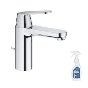 GROHE Mitigeur lavabo Eurosmart Cosmopolitan Taille M + Nettoyant GrohClean