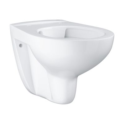 Grohe Pack WC Bâti-support Rapid SL + WC Bau Ceramic sans bride + Abattant softclose + Plaque chrome (39418000)