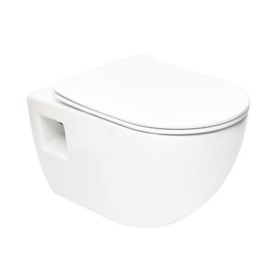 Grohe Pack WC Bâti-support Rapid SL  + WC sans bride SAT + Abattant SoftClose + Plaque Chrome (RapidSL-Project-1)