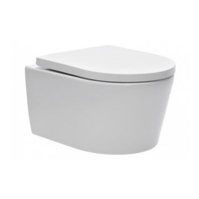 Grohe Pack WC Rapid SL autoportant + cuvette sans bride SAT, fixations cachées + plaque Skate Air blanche (ProjectSATrimless-3)