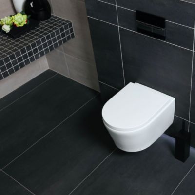 Grohe Pack WC Rapid SL autoportant + cuvette sans bride SAT, fixations cachées + plaque Skate Air blanche (ProjectSATrimless-3)