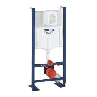 Grohe Pack WC Rapid SL autoportant + cuvette sans bride SAT, fixations cachées + plaque Skate Air blanche (ProjectSATrimless-3)