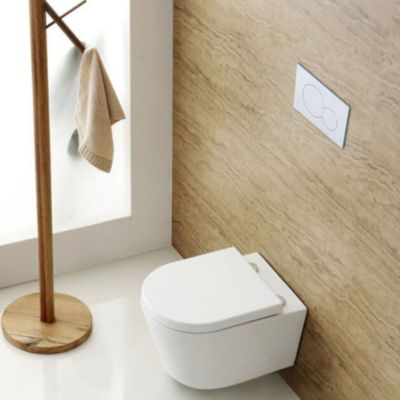 Grohe Pack WC Rapid SL + cuvette sans bride SAT, fixations cachées + plaque Skate chrome (RapidSL-SATrimless)