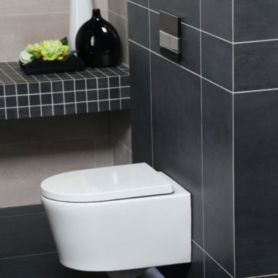 Grohe Pack WC Rapid SL + cuvette sans bride SAT, fixations cachées + plaque Skate chrome (RapidSL-SATrimless)