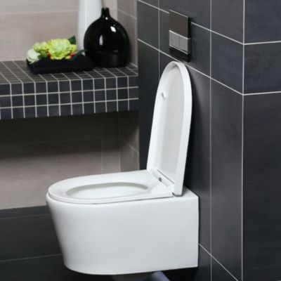 Grohe Pack WC Rapid SL + cuvette sans bride SAT, fixations cachées + plaque Skate chrome (RapidSL-SATrimless)