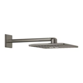 Grohe Rainshower Smartactive 310 Cube Set douche de tête 2 jets et bras 430mm, Hard Graphite brossé (26479AL0)