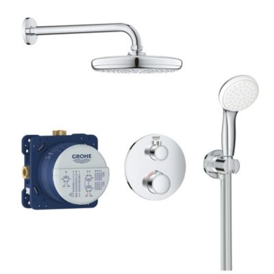 GROHE Set de douche à encastrer double sorties Grohtherm 1000