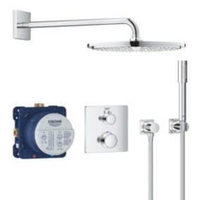 Grohe Set de douche Rainshower Cosmopolitan 310 avec thermostat encastré, chrome (34730000)