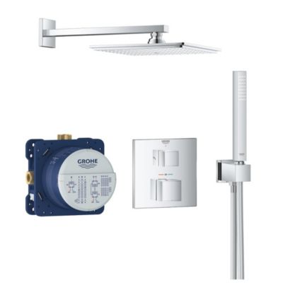 GROHE Set mitigeur de douche à encastrer Grohtherm Cube Rainshower Allure 230