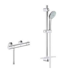 Grohe Set Mitigeur Thermostatique de Douche + Ensemble de douche complet 3 jets EUPHORIA 110  (34840000-EUPHORIA3)
