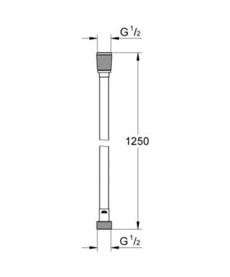 Grohe Silverflex Flexible de douche 1250 mm, Cool Sunrise (28362GL0)