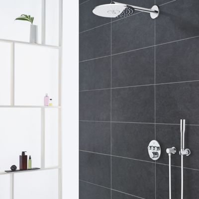 GROHE Support mural Vitalio Universal gris chromé