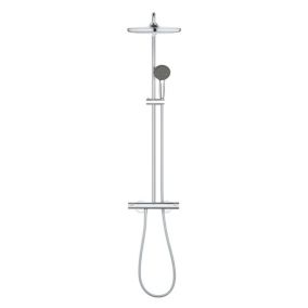 Grohe Vitalio Start System 250 Colonne de douche avec mitigeur thermostatique + Douche de tête 250mm + Douchette 2 jets, Chrome