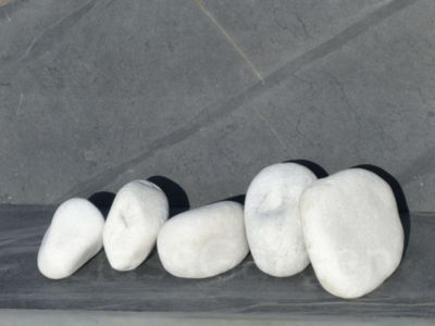 Gros Galet BLANC 100-200 - pack 5 Galet