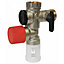 Groupe de sécurité anti-calcaire NF 20x27 pour chauffe-eau alimentation verticale Diall