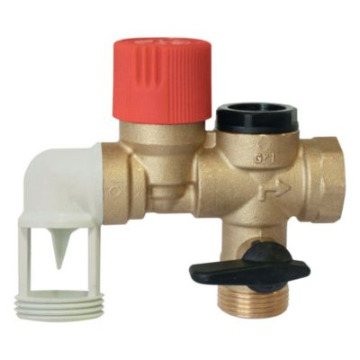 Groupe de Sécurité NF 3/4  à garde d'air coudée - Siège inox pour eau agressive - Somatherm For You