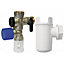 Groupe de sécurité NF 20x27 pour chauffe-eau alimentation verticale + siphon Diall