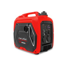 Groupe électrogène 1800 W - carburant SP95 et SP98 - autonomie 8 h - L.47,8 x l.29,8 x H.46 cm - Mecafer MF2100i