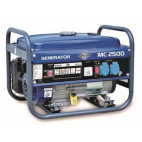 Groupe électrogène 2000 W - carburant SP95 et SP98 - autonomie 10 h - L.65 x l.44 x H.45 cm - Mercure MC2500