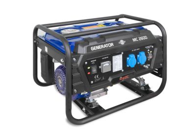 Groupe électrogène 2100 W - carburant SP95 et SP98 - autonomie 10 h - L.66 x l.45 x H.45 cm - Mercure MC2600