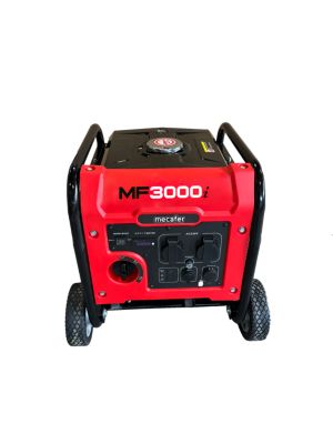 Groupe électrogène 3000 W - carburant SP95 et SP98 - autonomie 8 h - L.43 x l.50,5 x H.51,5 cm - Mecafer MF3000i