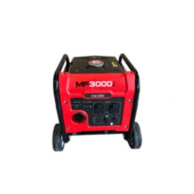 Groupe électrogène 3000 W - carburant SP95 et SP98 - autonomie 8 h - L.43 x l.50,5 x H.51,5 cm - Mecafer MF3000i
