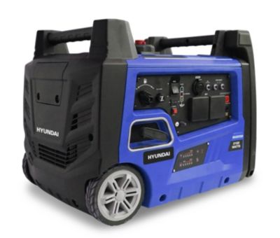 Groupe électrogène 3100 W - carburant SP95 et SP98 - autonomie 8 h - L.61,5 x l.47 x H.50 cm - Hyundai HG4000I-A2