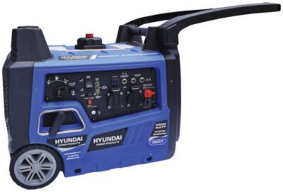 Groupe électrogène 3100 W - carburant SP95 et SP98 - autonomie 8 h - L.61,5 x l.47 x H.50 cm - Hyundai HG4000I-A2