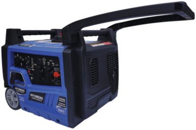 Groupe électrogène 3100 W - carburant SP95 et SP98 - autonomie 8 h - L.61,5 x l.47 x H.50 cm - Hyundai HG4000I-A2