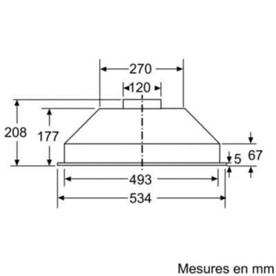 Groupe filtrant 53cm 300m3/h Siemens LB53NAA30 iq100