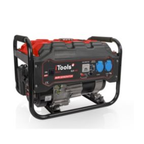 Groupe électrogène 2500W Essence 4T 6.5 CV 196 cm3 Protection AVR Autonomie 13h ITOOLS