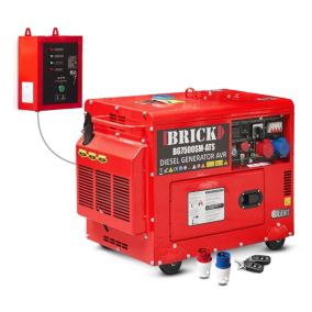 Groupe électrogène diesel avec démarrage électrique max 7500W + système ATS - Brick