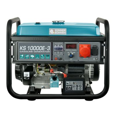 Groupe électrogène Essence 3 Phases, 8000W 1x230V, 1x400V Könner & Söhnen KS 10000E-3