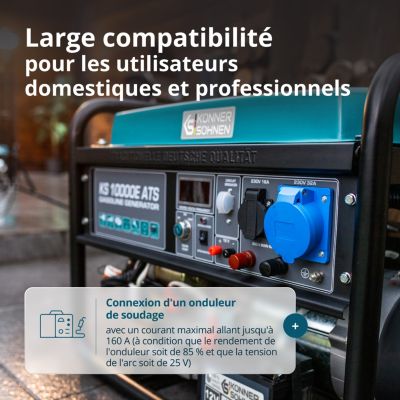 Groupe électrogène Diesel Silencieux Monstershop Avec ATS Intégré Et Clé - 20L, 400V